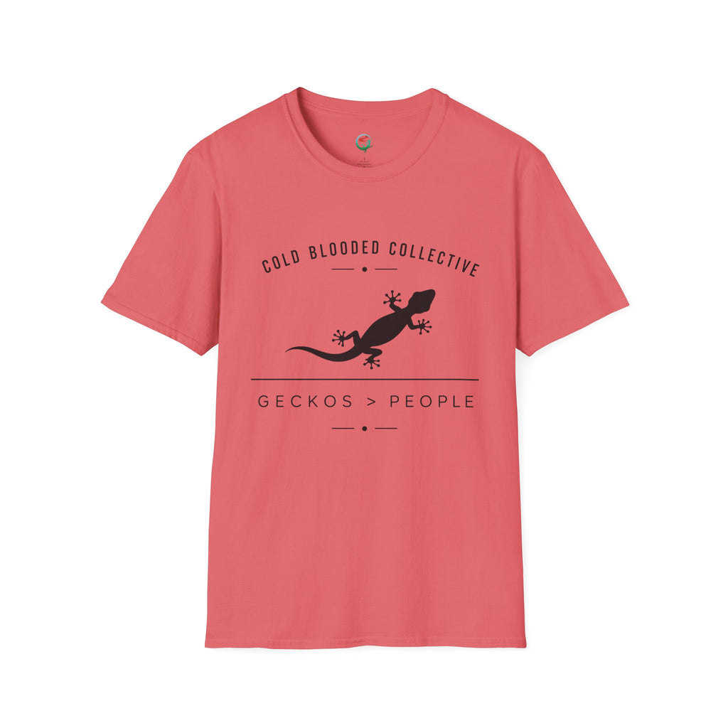 Gecko Over People Graphic T-Shirt — "Cold Blooded Collective" GeckoTee