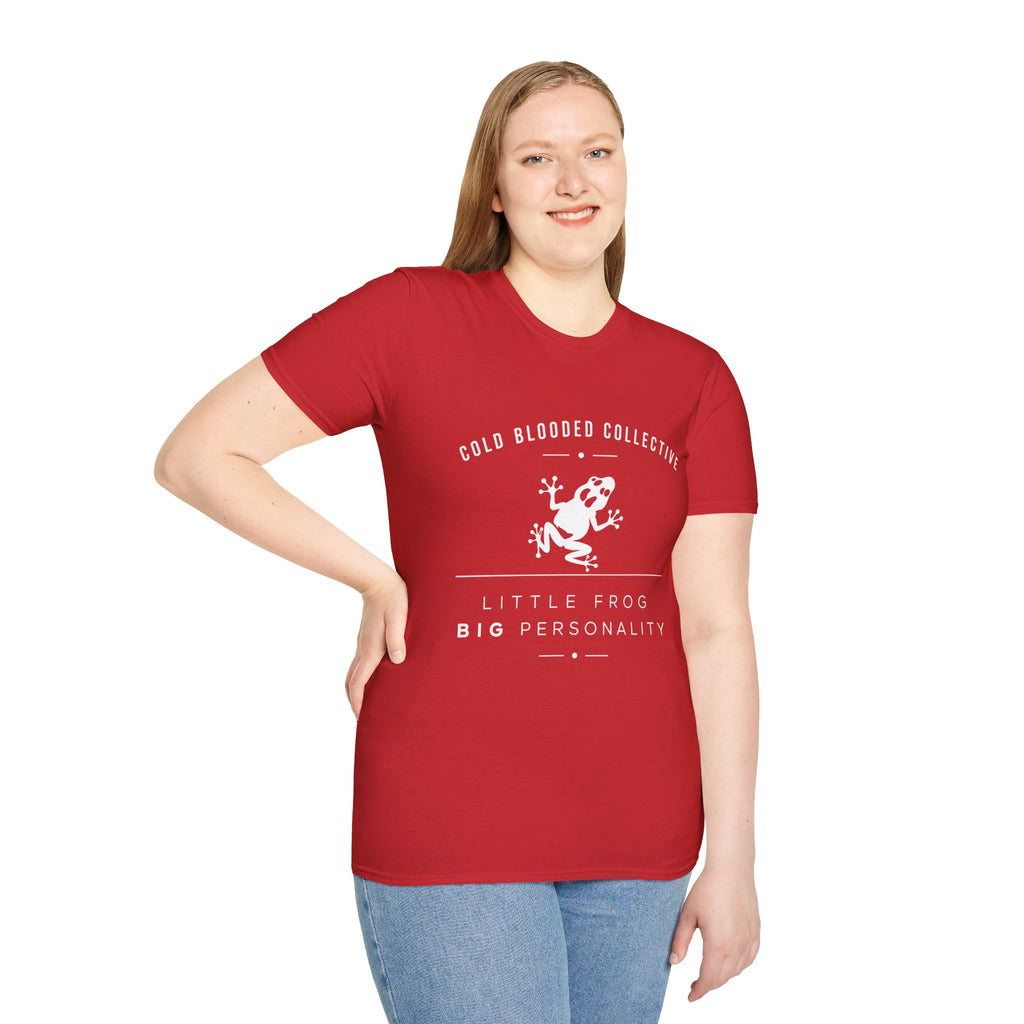 Cold Blooded Collective Frog T-Shirt — 'Little Frog Big Personality' Graphic Tee