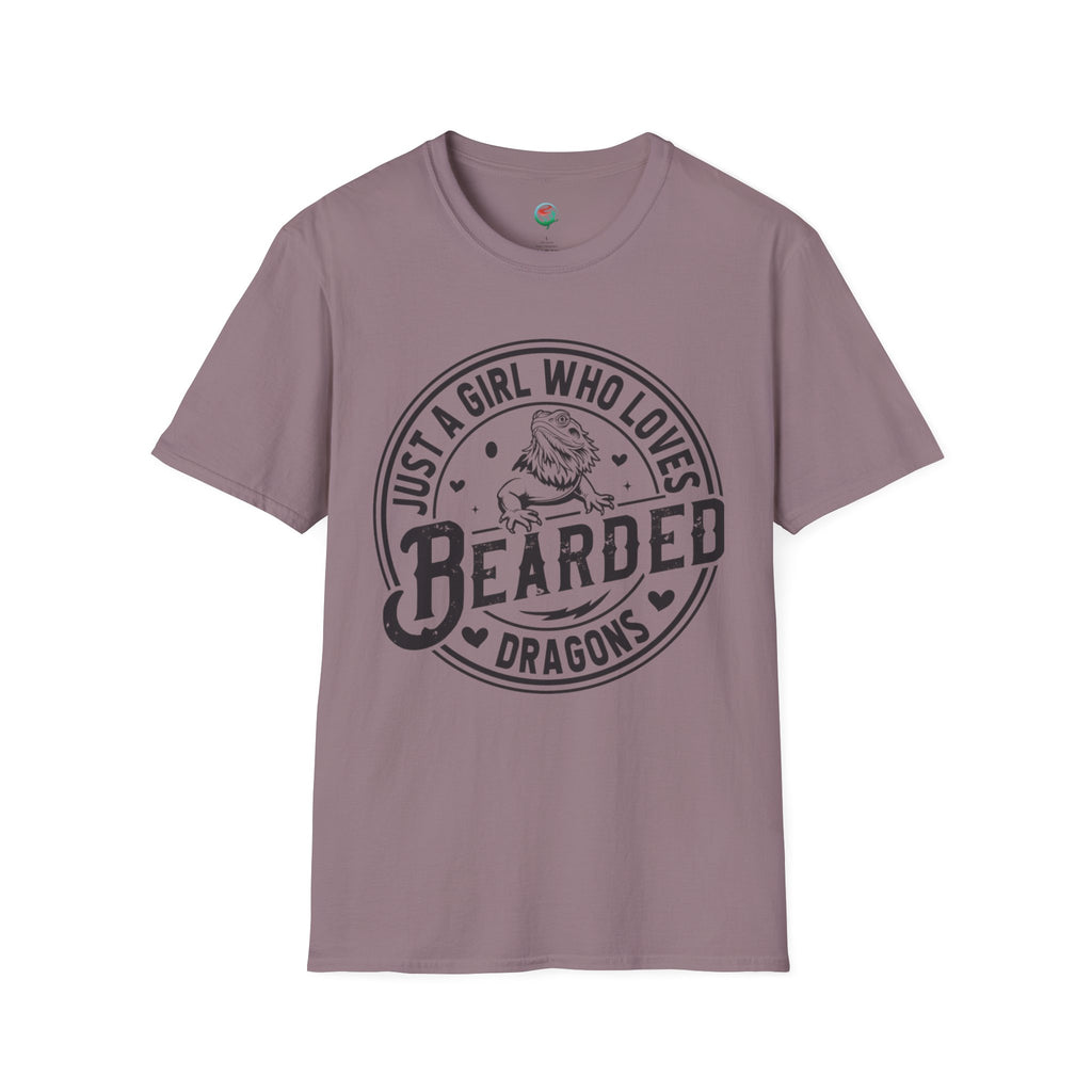 Bearded Dragon T-Shirt — "Just a Girl Who Loves Bearded Dragons" Casual Tee