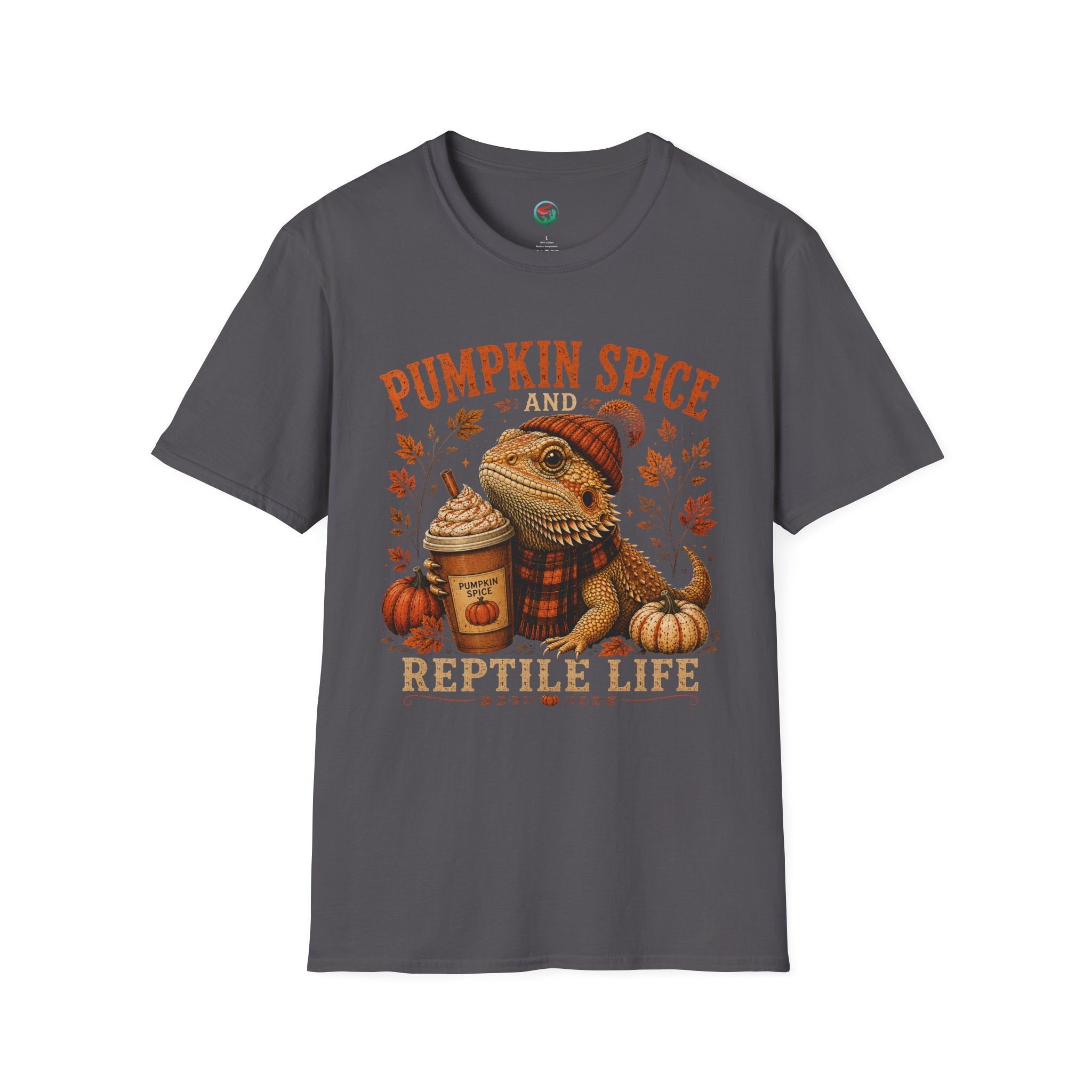 Pumpkin Spice and Reptile Life Shirt | Cute Bearded Dragon Fall Tee