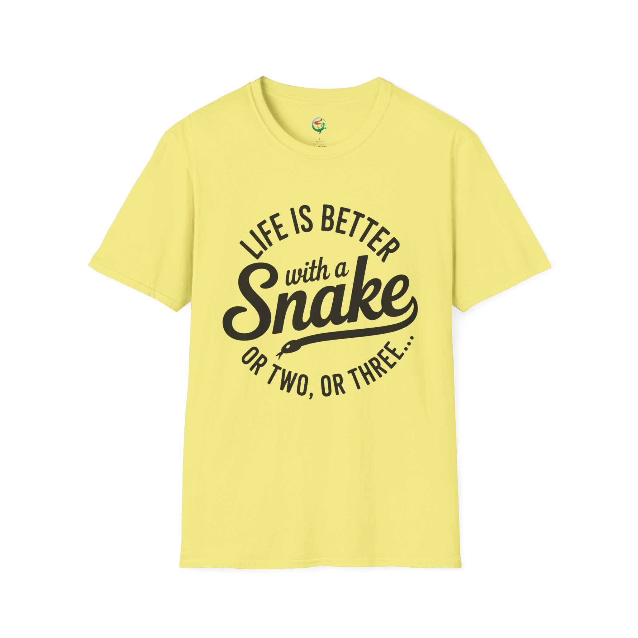 Snake Lover T-Shirt — "Life Is Better With a Snake" Graphic Tee