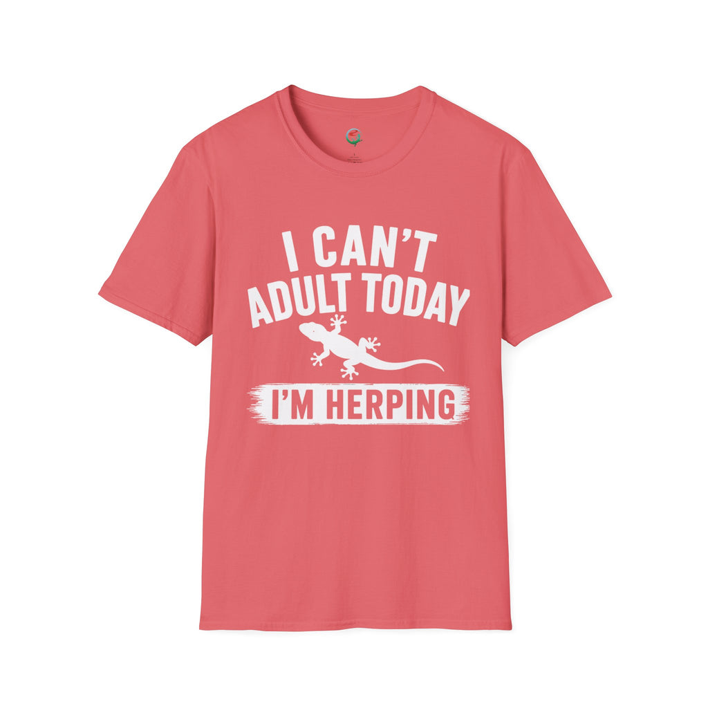 I Can't Adult Today I'm Herping Gecko Shirt | Funny Reptile Tee