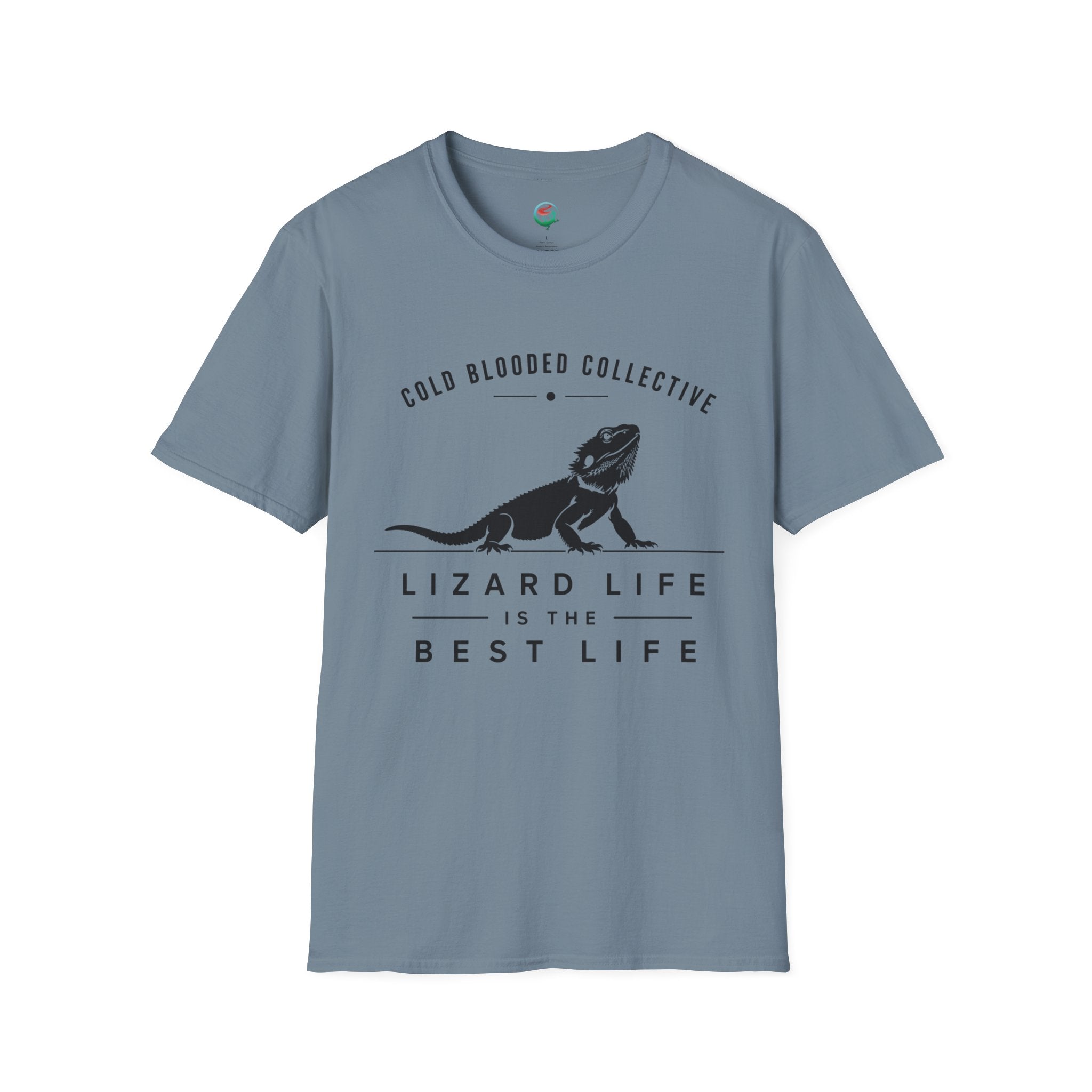 Lizard Life Tee — "Cold Blooded Collective" Bearded Dragon Graphic T-Shirt