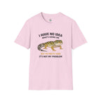 Leopard Gecko Graphic Tee — "I Have No Idea What's Going On" Funny Lizard T-Shirt