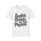Snakes Are Friends T-Shirt — 'Snakes are Friends, Not Phobias' Graphic Tee for Snake Lovers