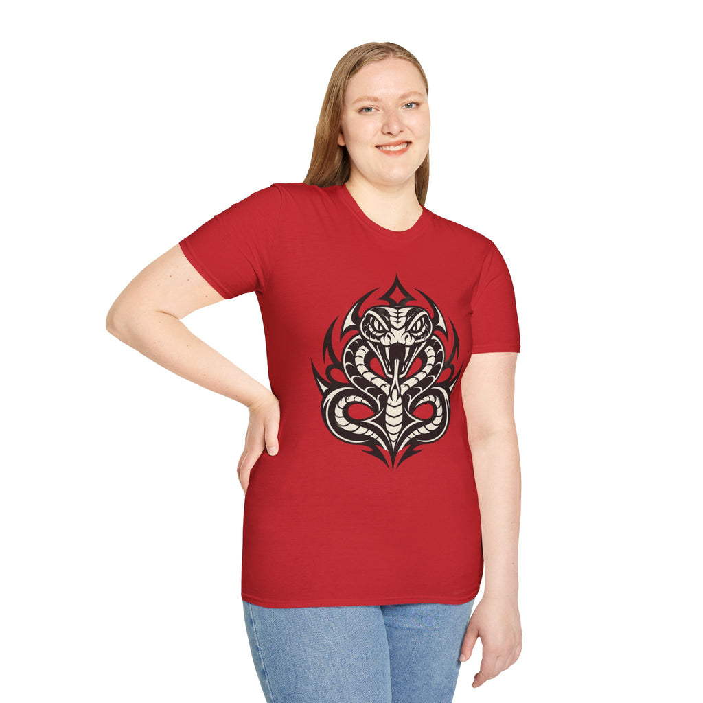 Snake Tribal T-Shirt — Fierce Cobra Graphic Tee