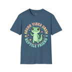 Gecko Vibes Crew T-Shirt — Cute Reptile Friend Graphic Tee
