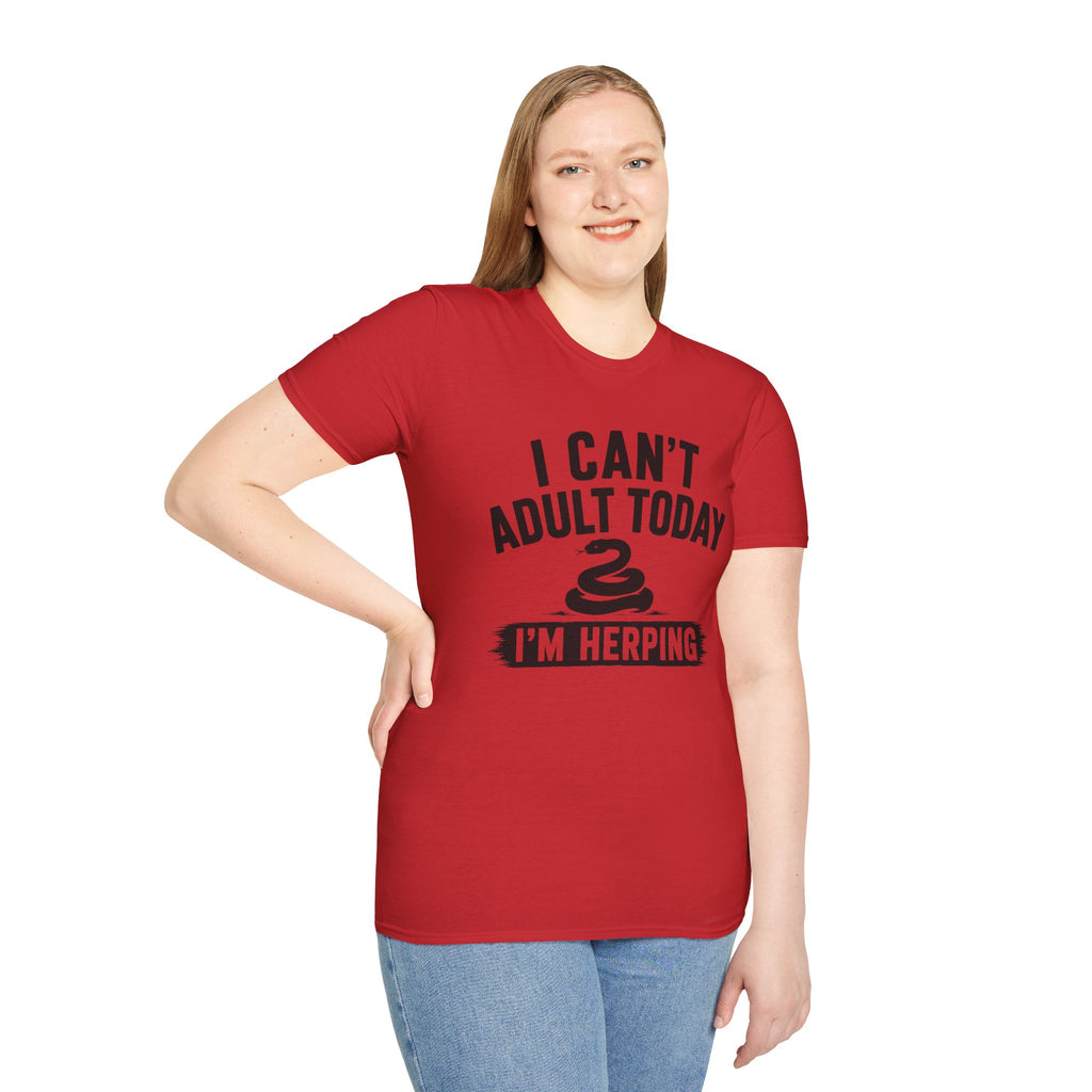 I Can't Adult Today I'm Herping Shirt | Funny Snake Herping Tee