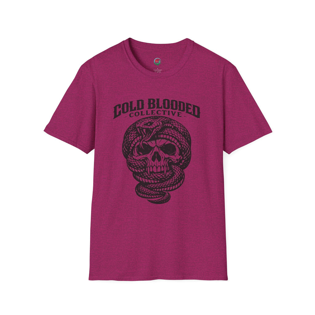 Cold Blooded Collective Skull & Snake T-Shirt — Edgy Gothic Graphic Tee