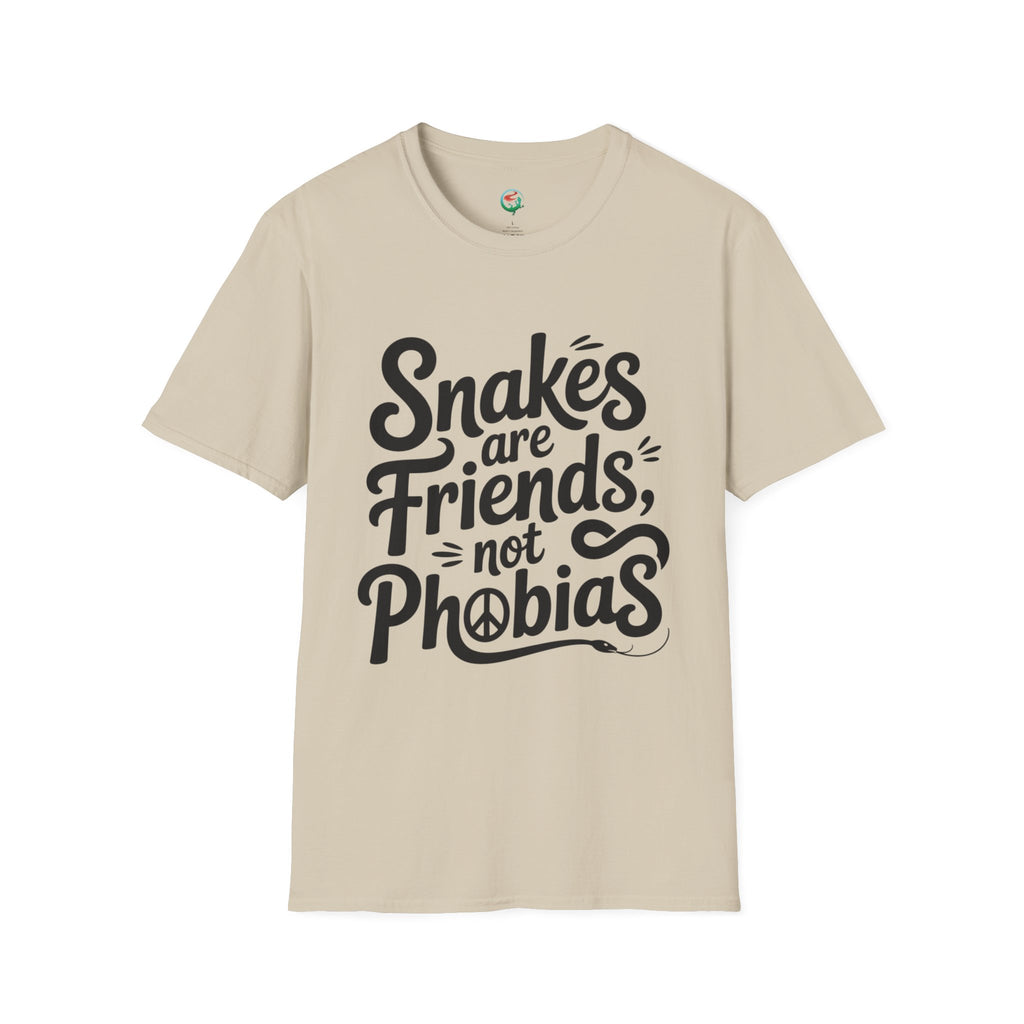 Snakes Are Friends T-Shirt — 'Snakes are Friends, Not Phobias' Graphic Tee for Snake Lovers