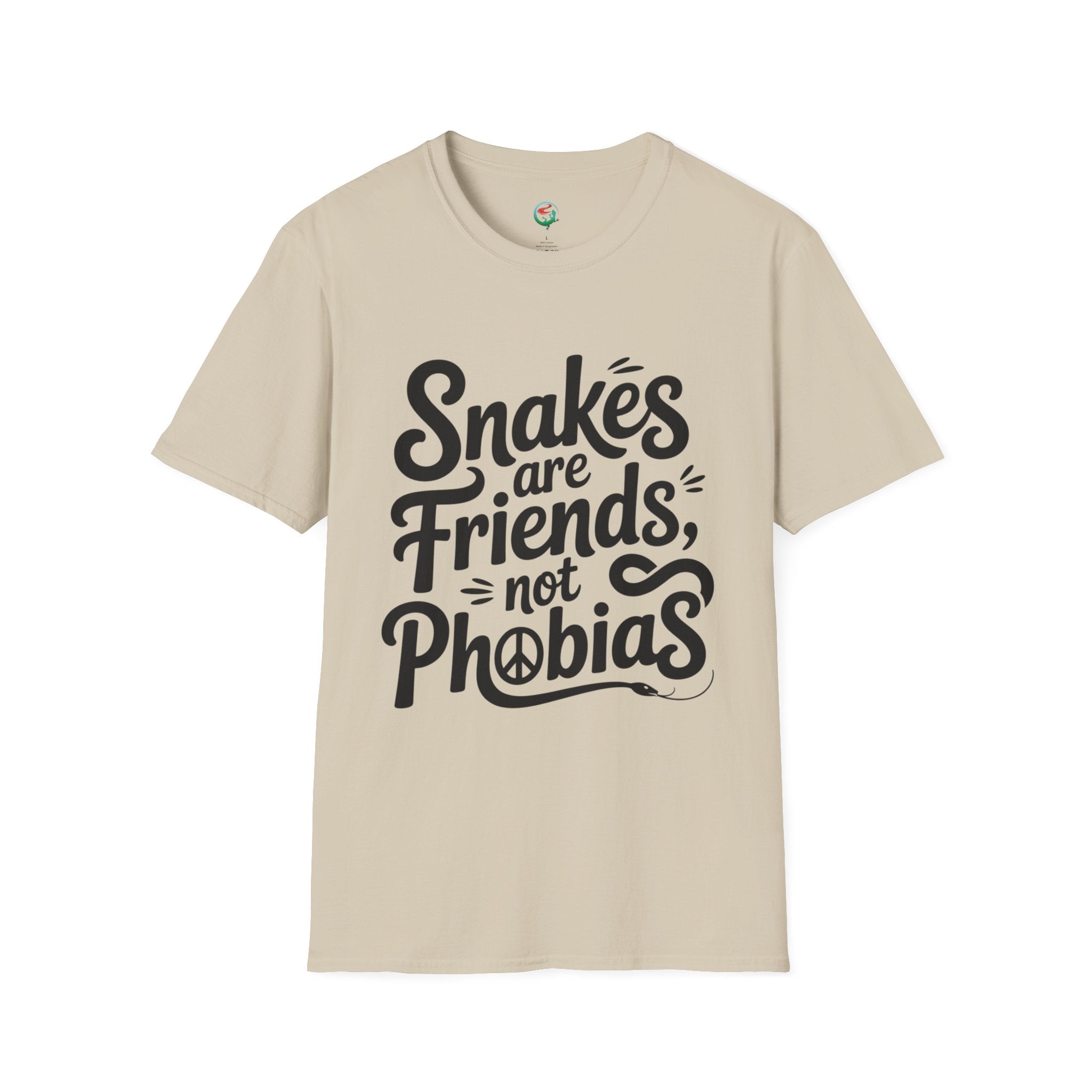 Snakes Are Friends T-Shirt — 'Snakes are Friends, Not Phobias' Graphic Tee for Snake Lovers