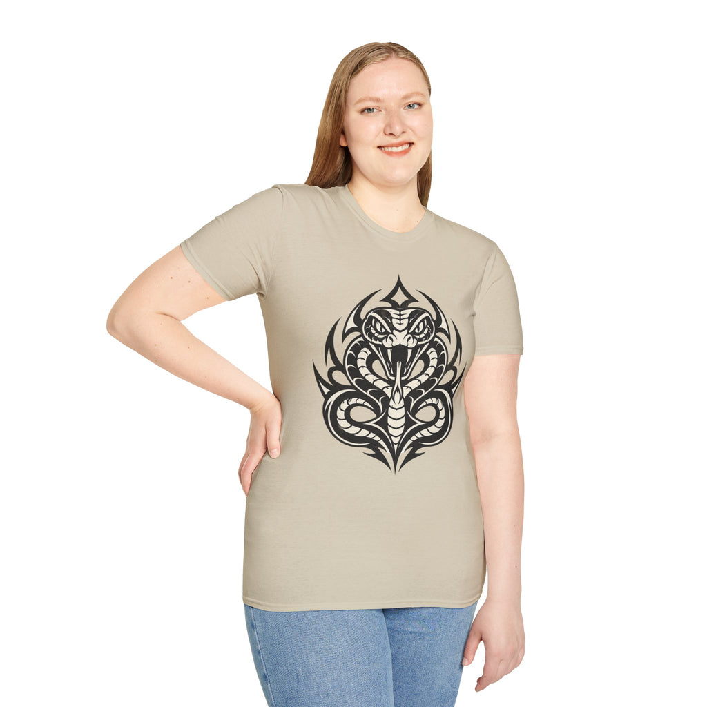 Snake Tribal T-Shirt — Fierce Cobra Graphic Tee