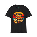 Bearded Dragon 'Bruh' Tee — Retro Sunset Lizard T-Shirt