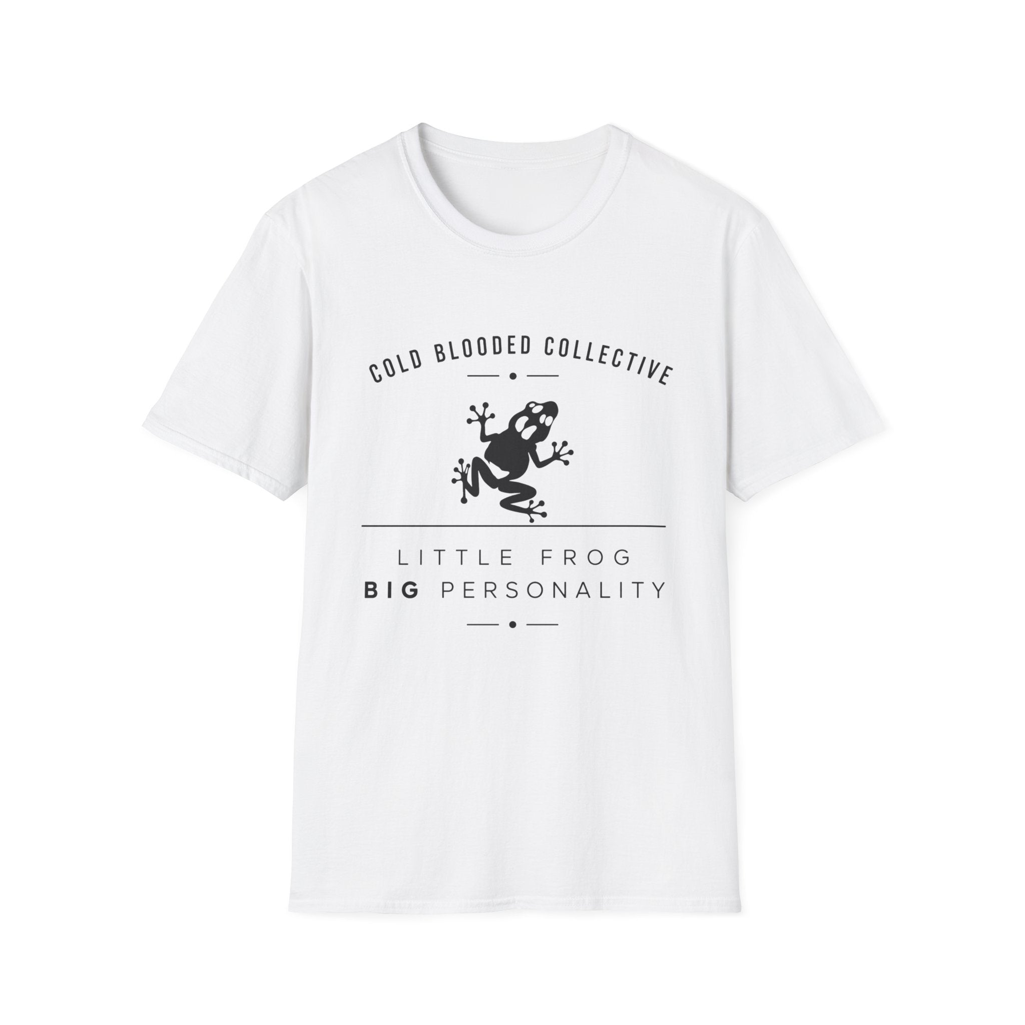 Cold Blooded Collective Frog T-Shirt — 'Little Frog Big Personality' Graphic Tee
