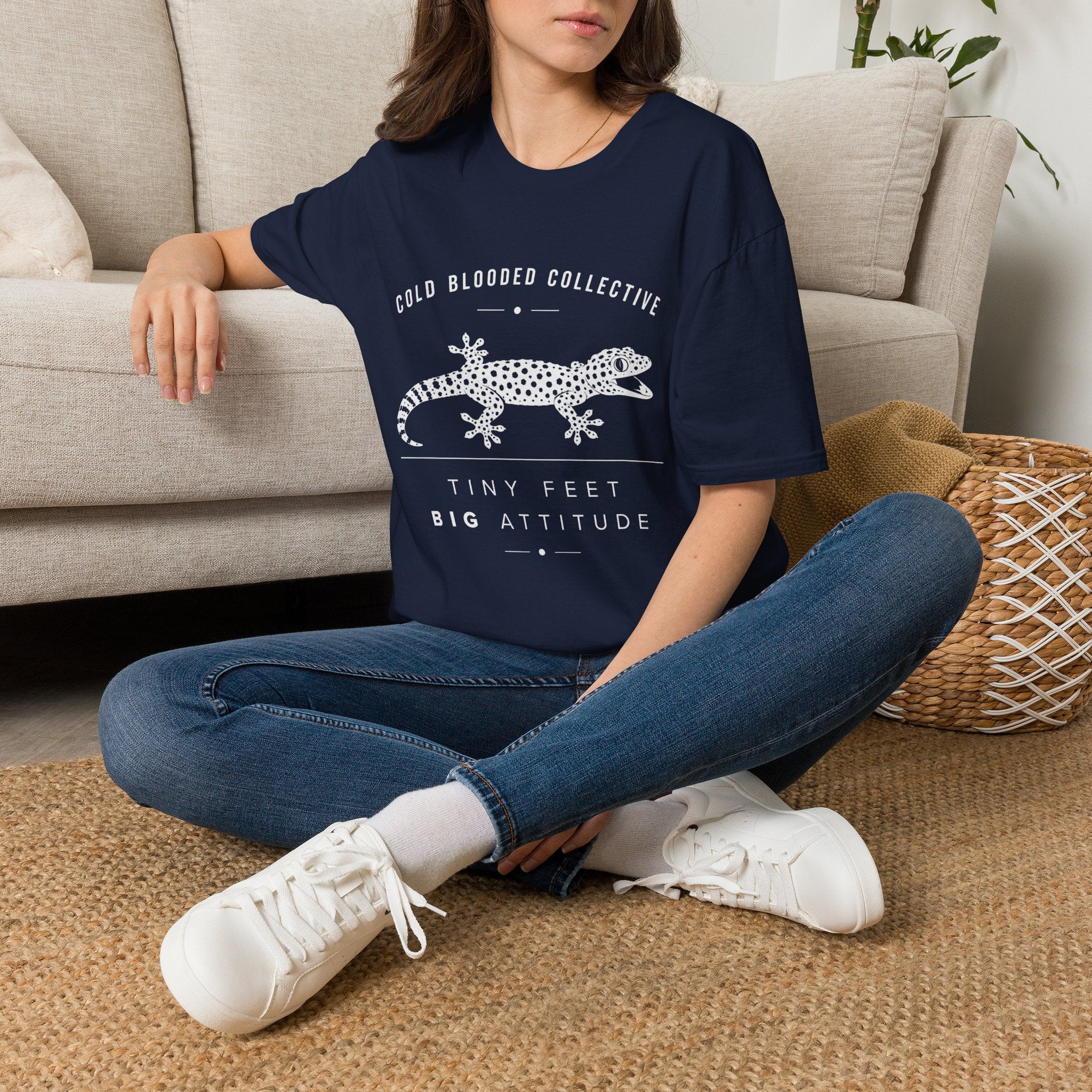 Tokay Gecko T-Shirt — "Cold Blooded Collective: Tiny Feet, Big Attitude"