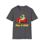 T-Shirt — 'Kiss & Chill' Relaxed Snake Graphic Tee