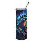 20oz Gecko Tumbler — Neon Leopard Gecko Stainless Steel Travel Cup