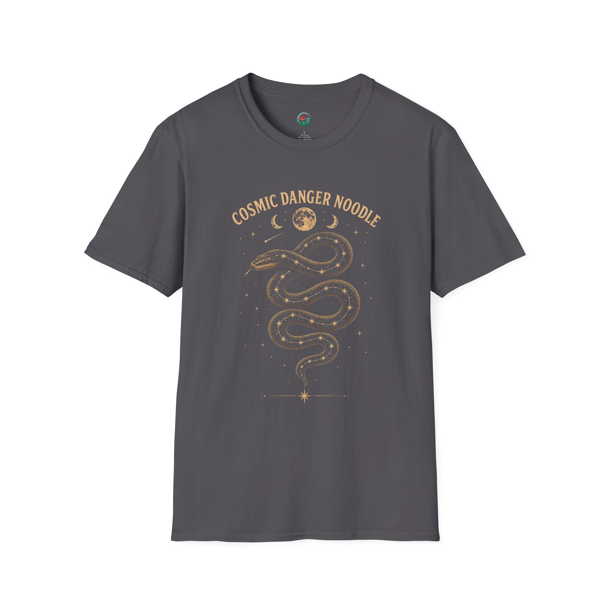 Cosmic Danger Noodle T-Shirt — Vintage Celestial Snake Tee