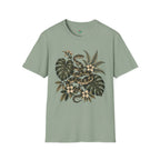Botanical Snake Graphic T-Shirt | Vintage Floral Reptile Tee