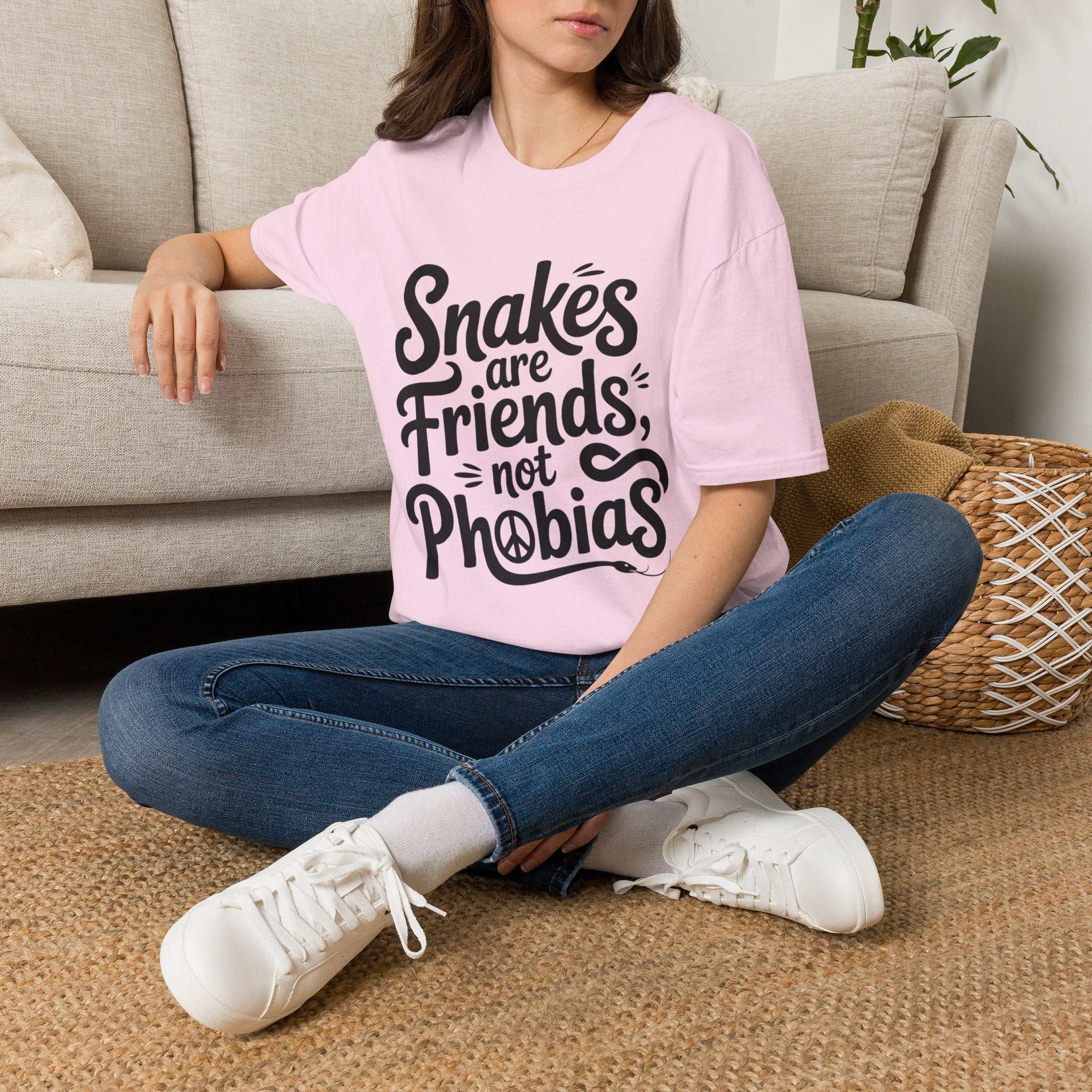 Snakes Are Friends T-Shirt — 'Snakes are Friends, Not Phobias' Graphic Tee for Snake Lovers