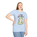 T-Shirt — Cute 'I Try My Best' Snake Graphic Tee