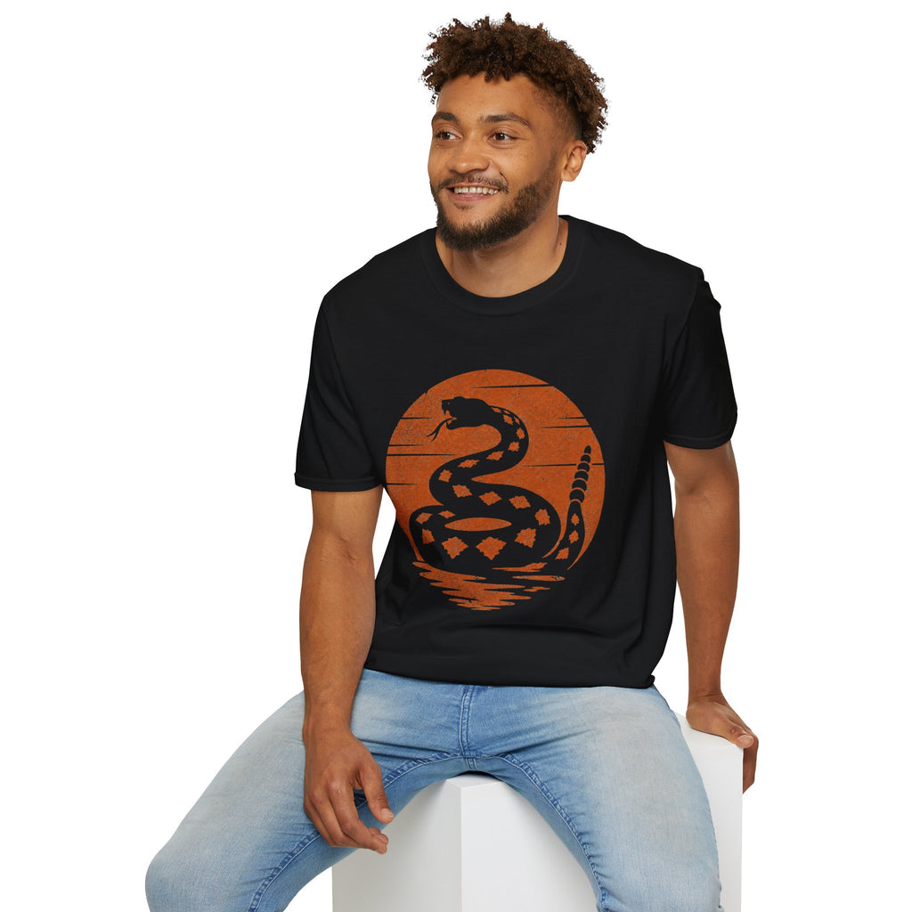 Vintage Rattlesnake Sunset Shirt | Western Snake Graphic Tee