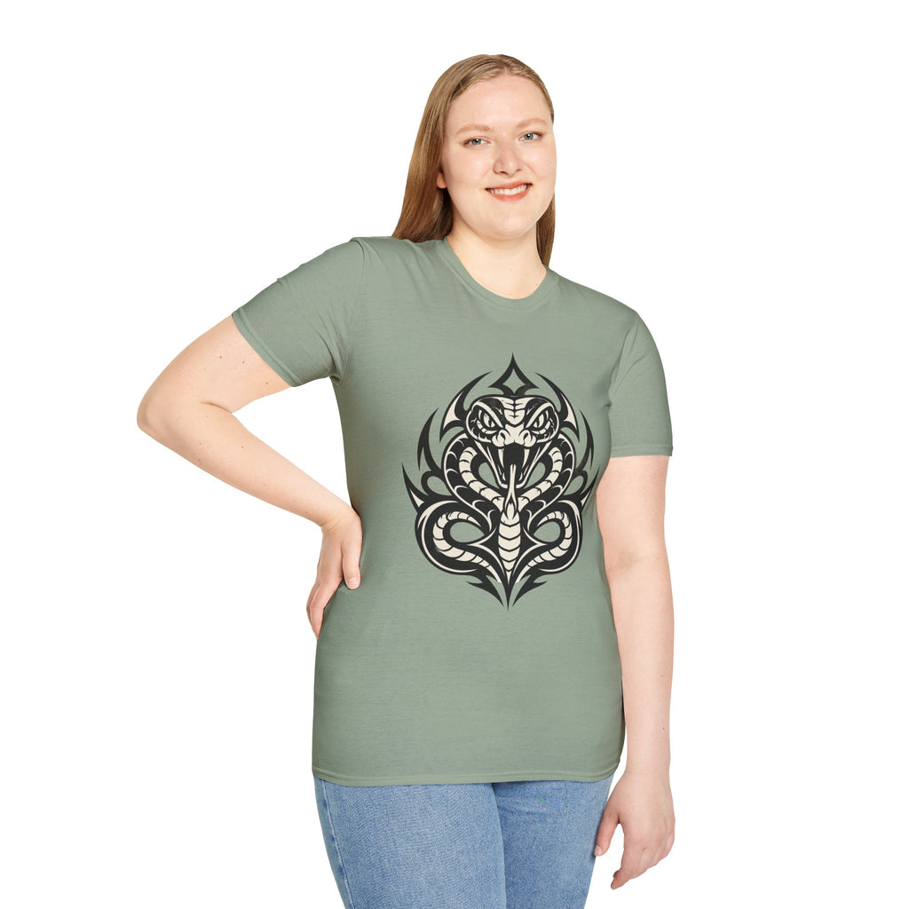 Snake Tribal T-Shirt — Fierce Cobra Graphic Tee