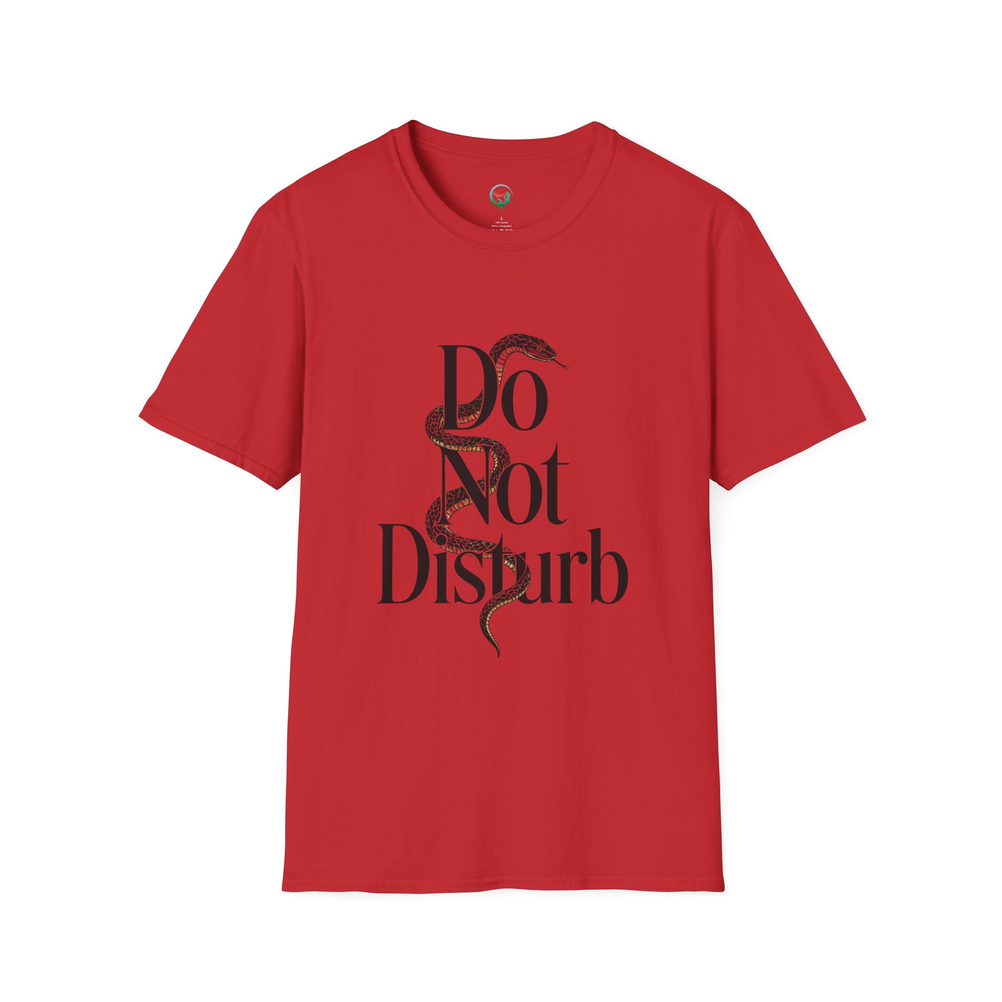 Do Not Disturb Snake T-Shirt — Graphic Relaxed Fit Tee with Serpent Art