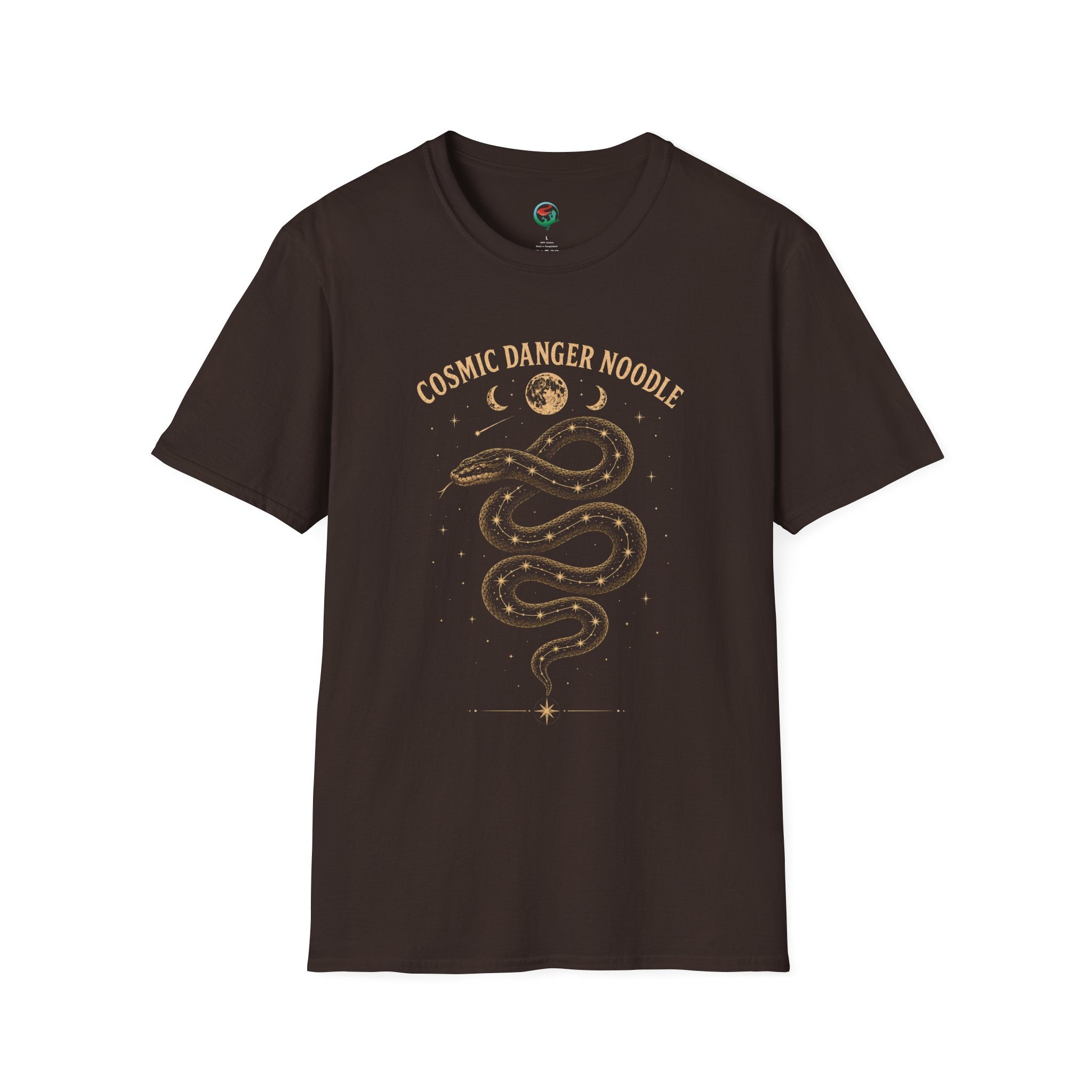 Cosmic Danger Noodle T-Shirt — Vintage Celestial Snake Tee