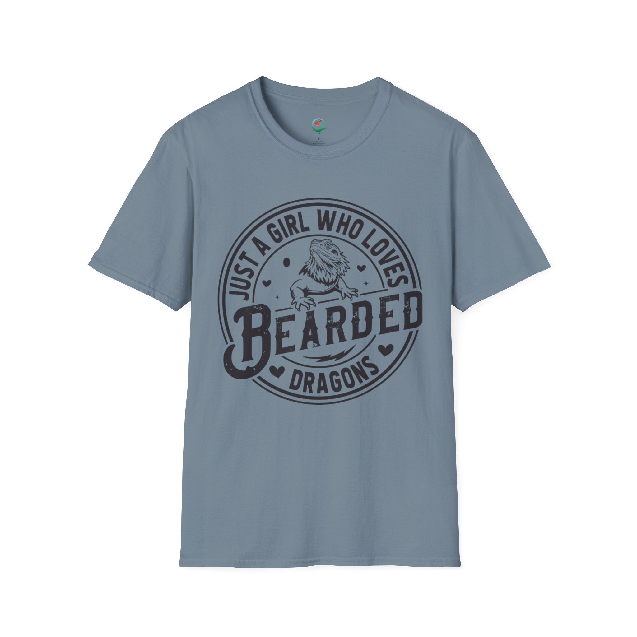 Bearded Dragon T-Shirt — "Just a Girl Who Loves Bearded Dragons" Casual Tee