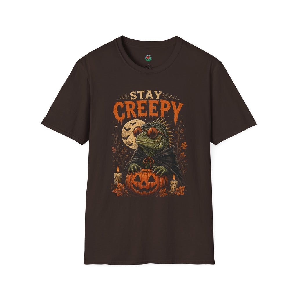Stay Creepy Iguana Halloween Shirt | Funny Reptile Spooky Season Tee