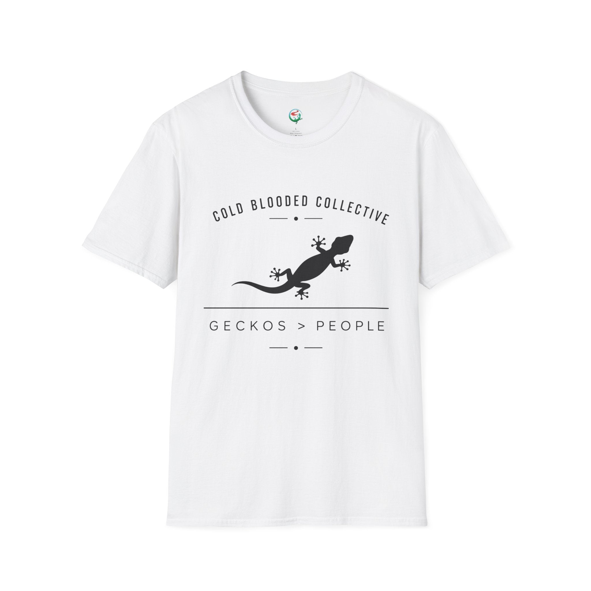 Gecko Over People Graphic T-Shirt — "Cold Blooded Collective" GeckoTee