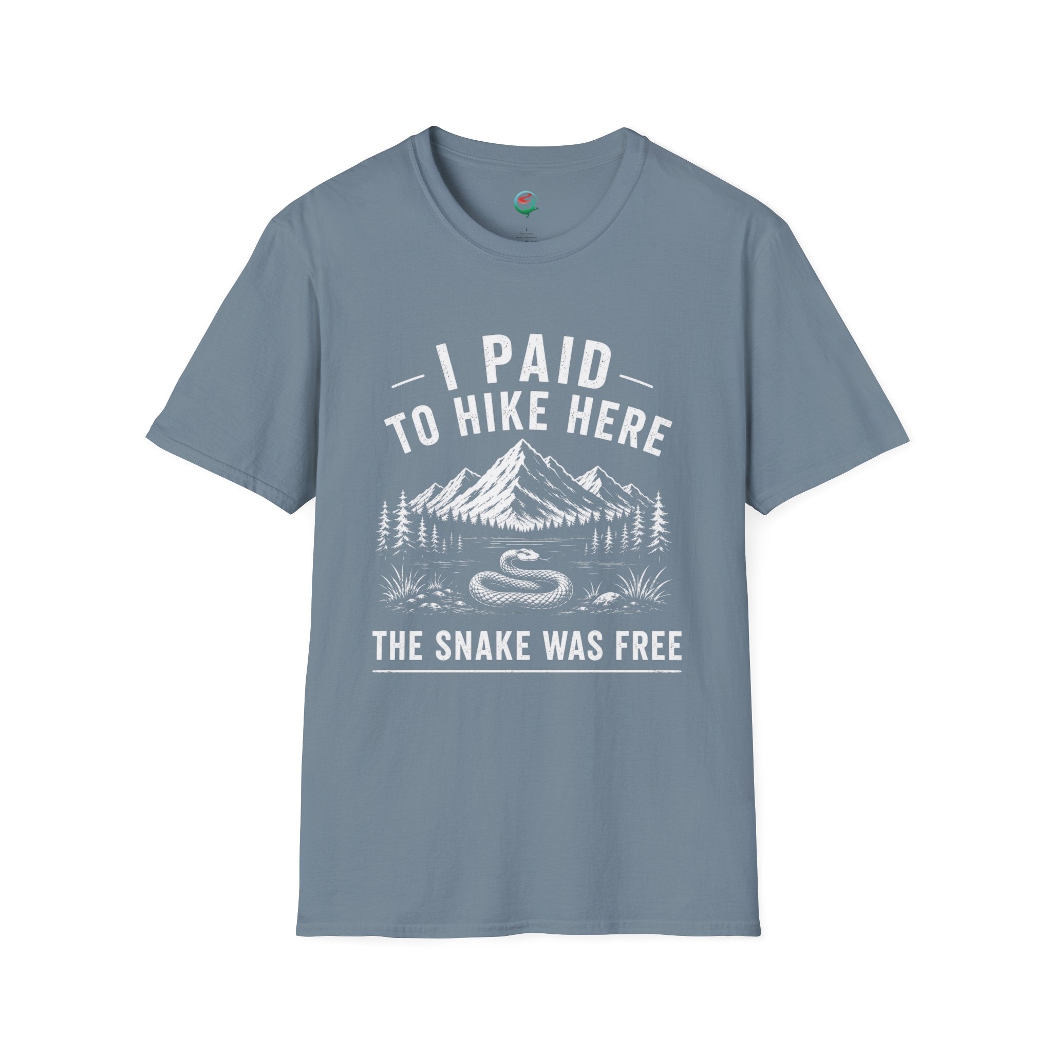 I Paid to Hike Here. The Snake Was Free. Shirt | Funny Snake Hiking Tee