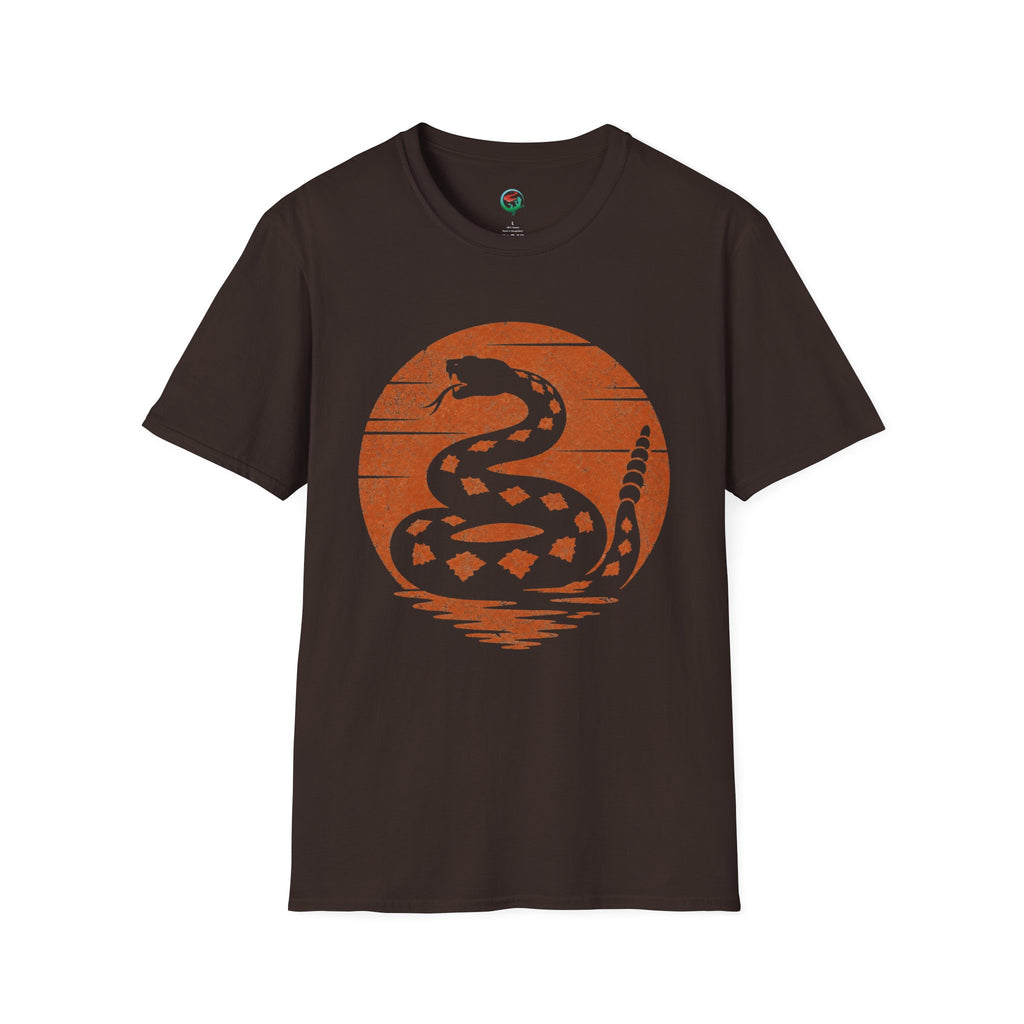 Vintage Rattlesnake Sunset Shirt | Western Snake Graphic Tee
