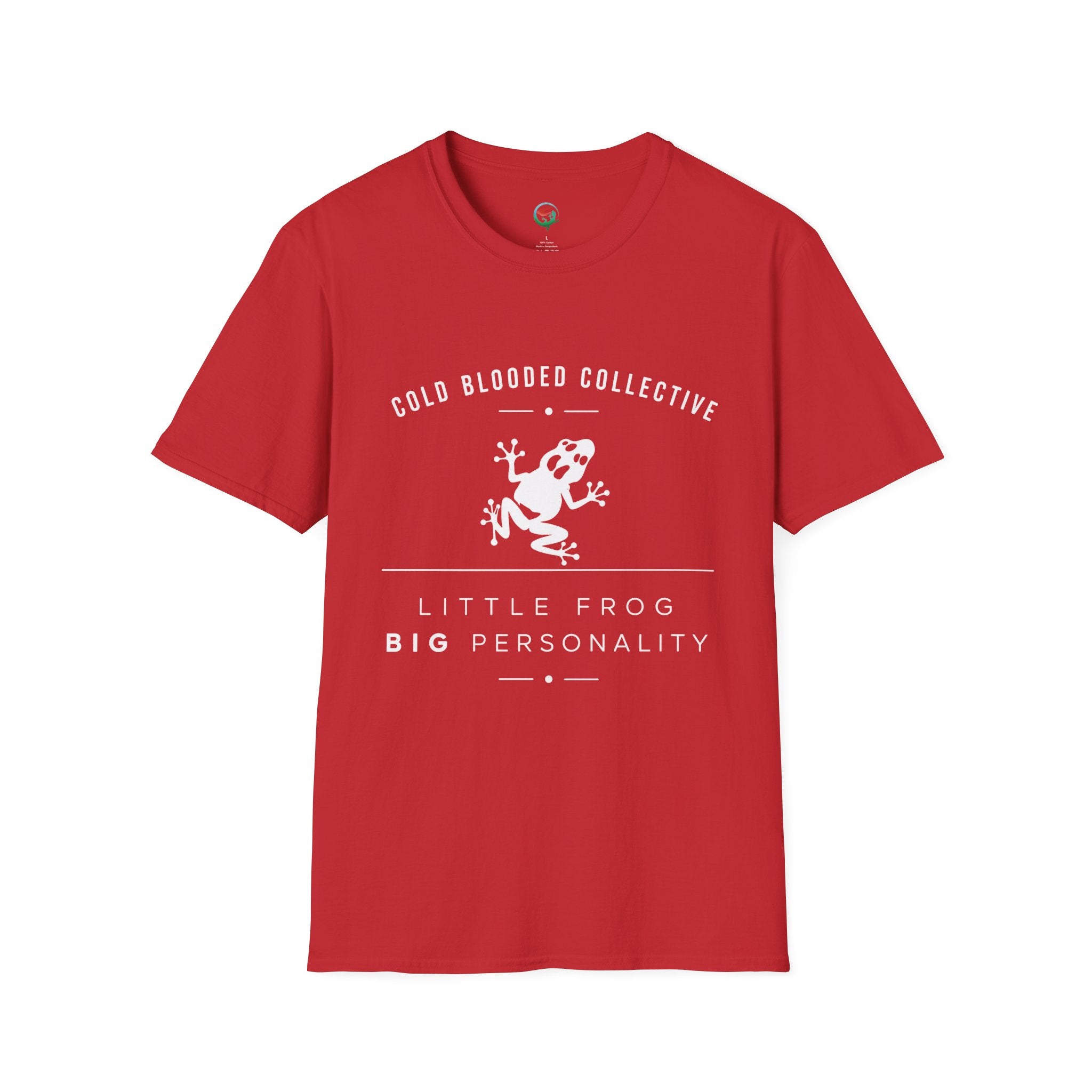 Cold Blooded Collective Frog T-Shirt — 'Little Frog Big Personality' Graphic Tee