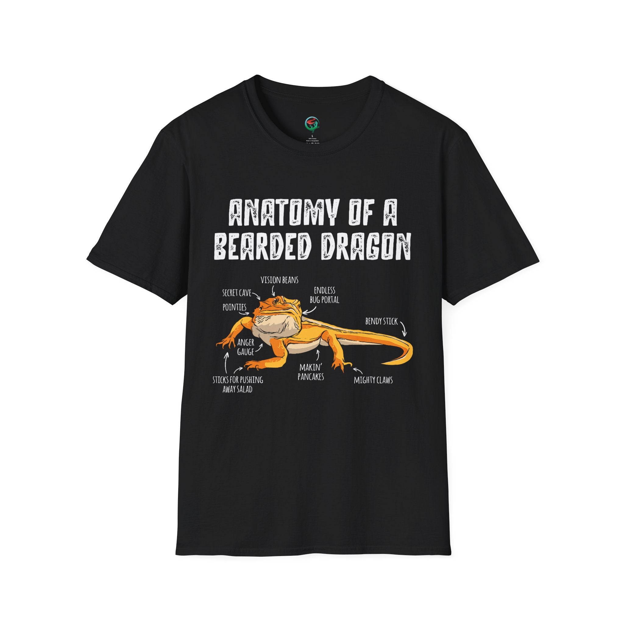 Anatomy of a Bearded Dragon T-Shirt