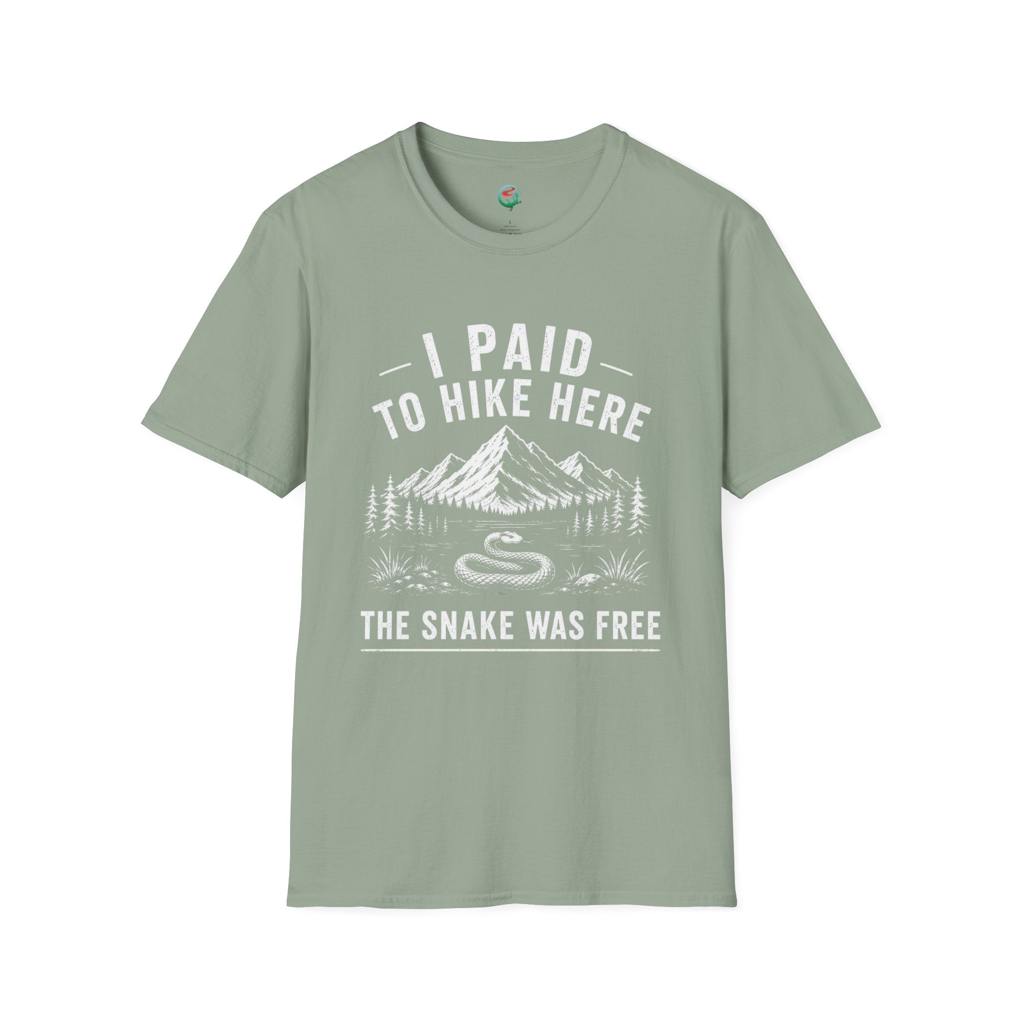 I Paid to Hike Here. The Snake Was Free. Shirt | Funny Snake Hiking Tee