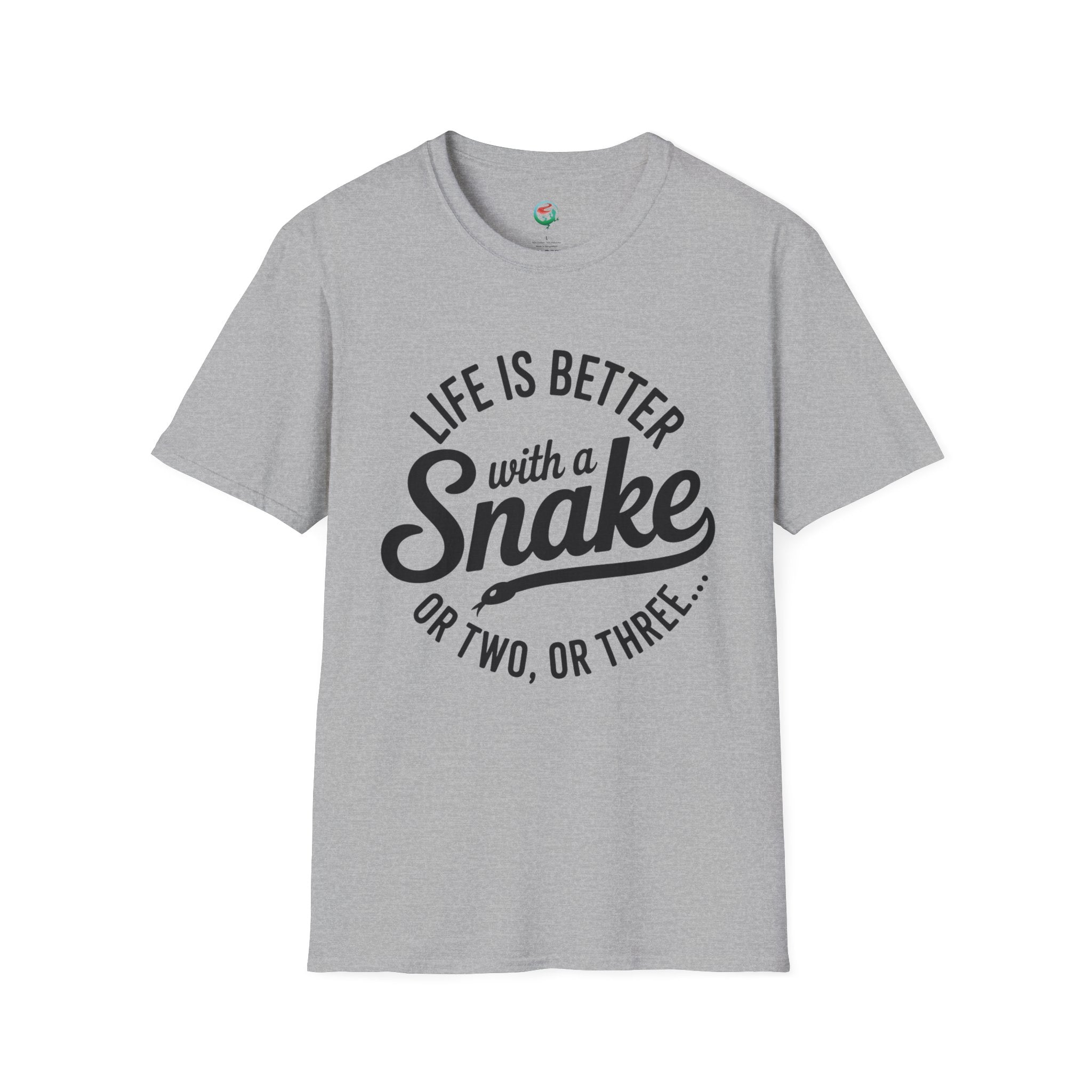 Snake Lover T-Shirt — "Life Is Better With a Snake" Graphic Tee