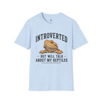 Introverted But Will Talk About My Reptiles Bearded Dragon Graphic T-Shirt