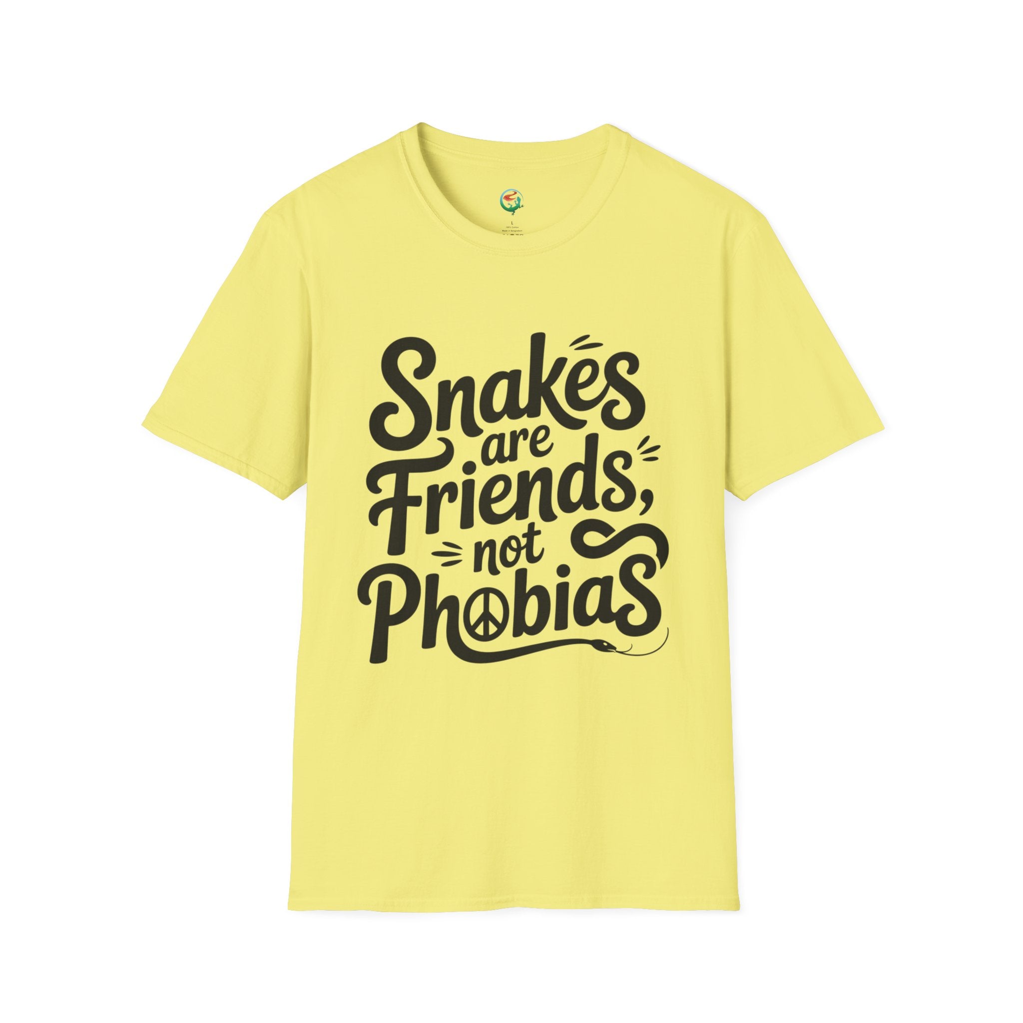 Snakes Are Friends T-Shirt — 'Snakes are Friends, Not Phobias' Graphic Tee for Snake Lovers