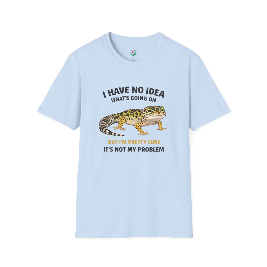 Leopard Gecko Graphic Tee — "I Have No Idea What's Going On" Funny Lizard T-Shirt
