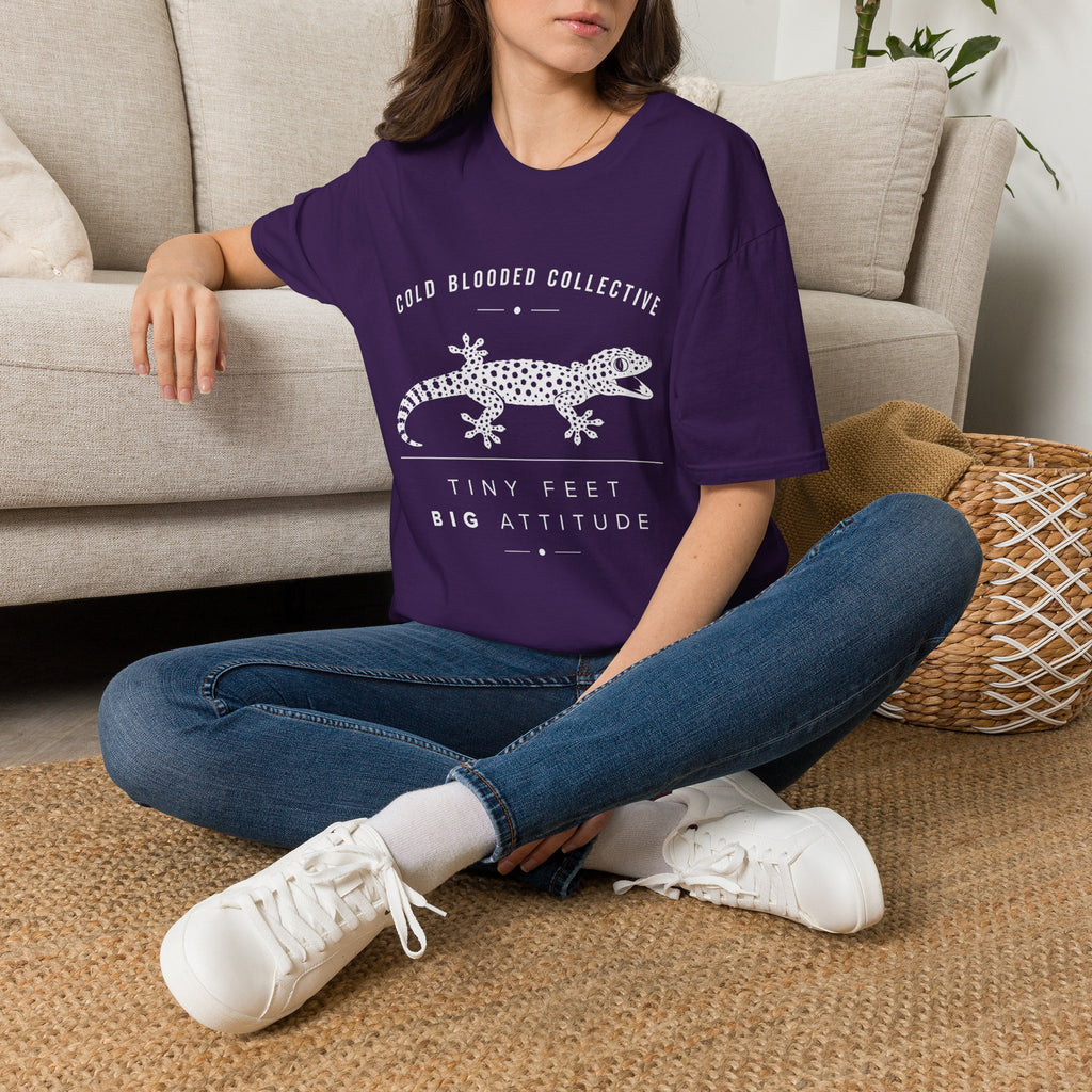 Tokay Gecko T-Shirt — "Cold Blooded Collective: Tiny Feet, Big Attitude"