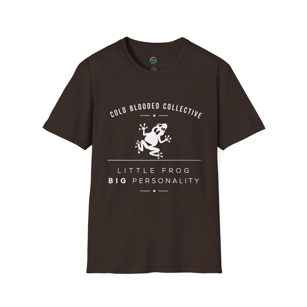 Cold Blooded Collective Frog T-Shirt — 'Little Frog Big Personality' Graphic Tee