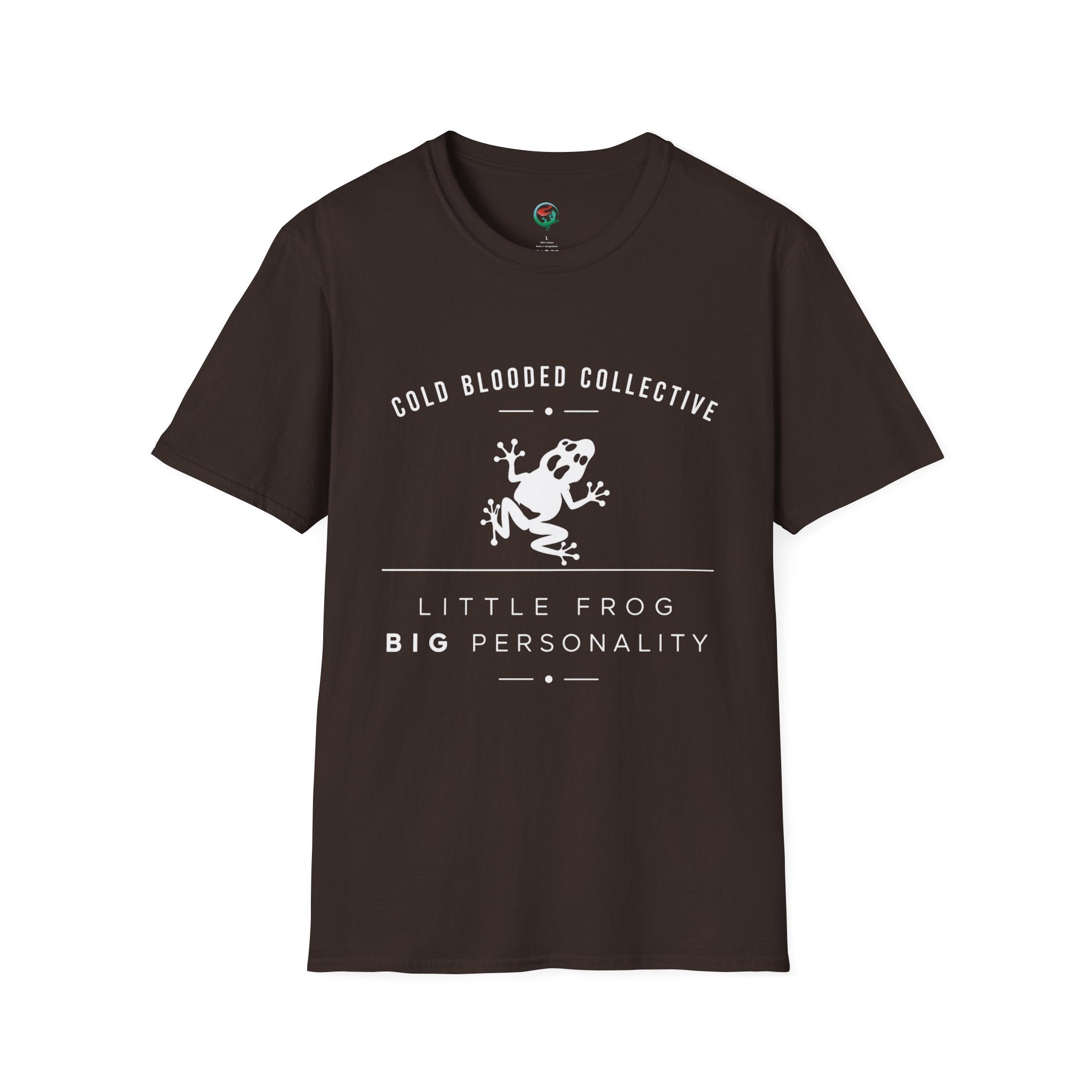 Cold Blooded Collective Frog T-Shirt — 'Little Frog Big Personality' Graphic Tee