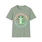 Gecko Vibes Crew T-Shirt — Cute Reptile Friend Graphic Tee