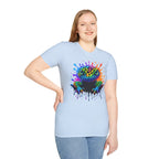 Rainbow Leopard Gecko T-Shirt | Color Splash Gecko Art Tee