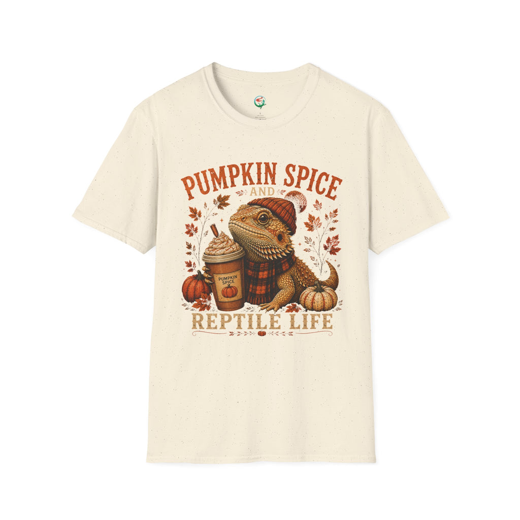 Pumpkin Spice and Reptile Life Shirt | Cute Bearded Dragon Fall Tee
