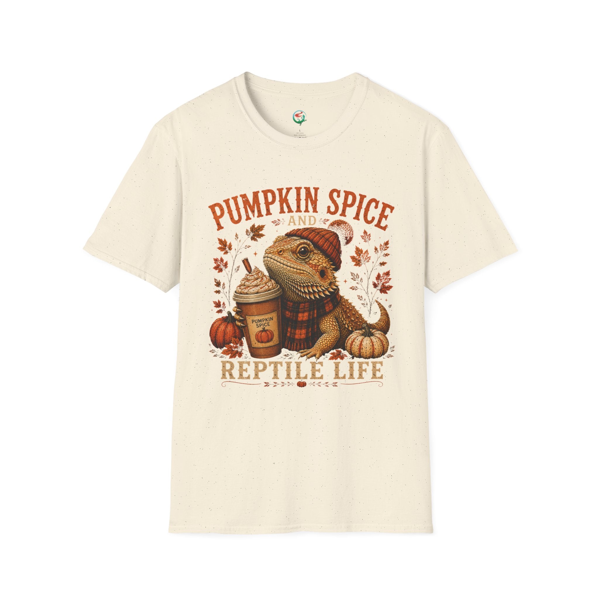 Pumpkin Spice and Reptile Life Shirt | Cute Bearded Dragon Fall Tee