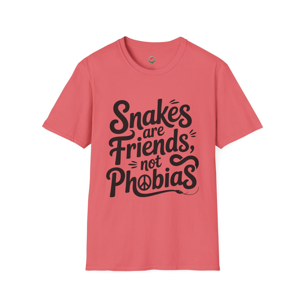 Snakes Are Friends T-Shirt — 'Snakes are Friends, Not Phobias' Graphic Tee for Snake Lovers