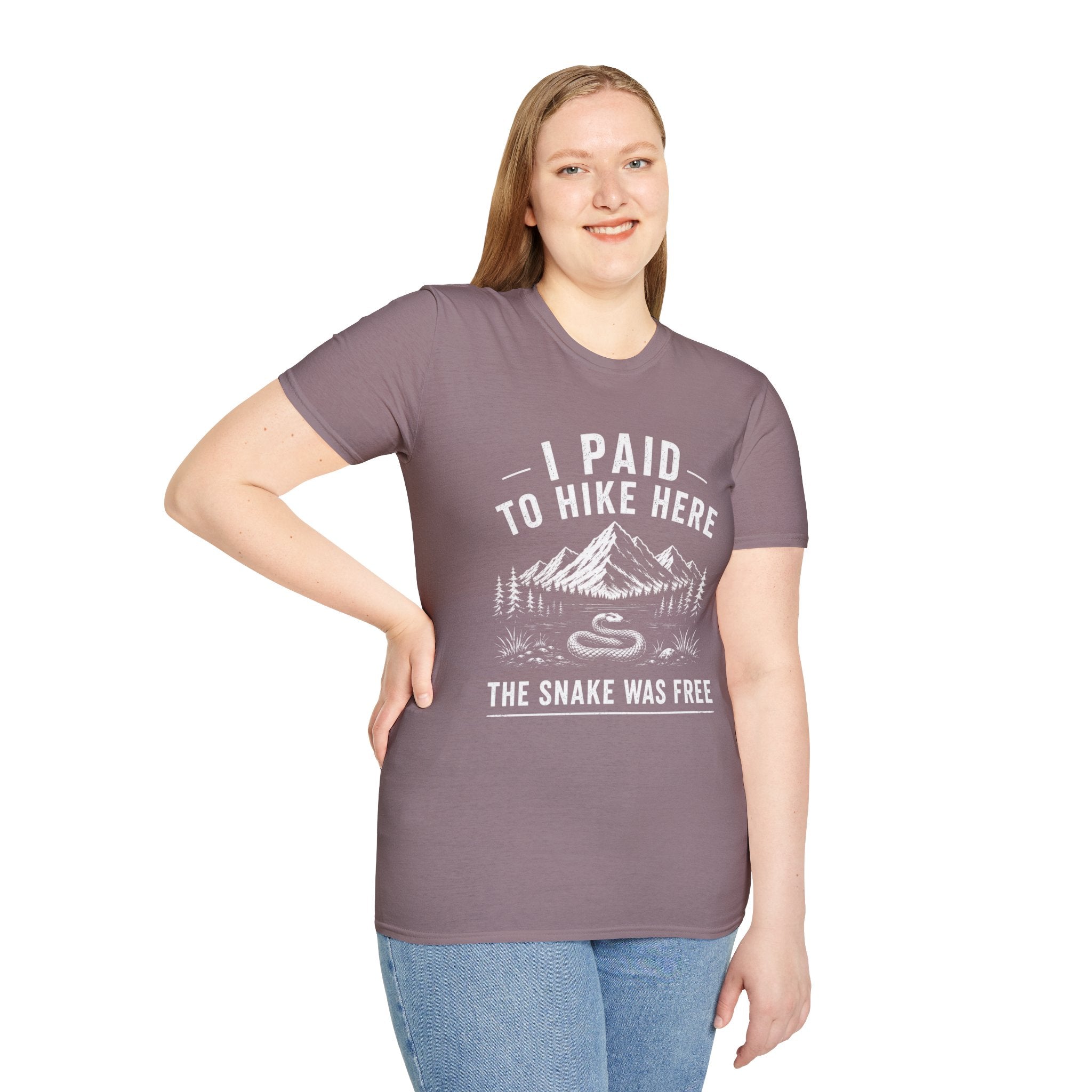 I Paid to Hike Here. The Snake Was Free. Shirt | Funny Snake Hiking Tee